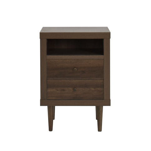 Nystrom - Mid Century Modern 2 Drawer Nightstand