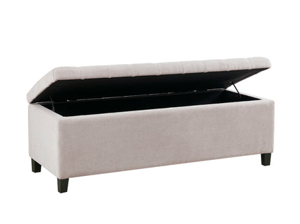 Elegant Design Tufted Top, Soft Close Storage Bench
