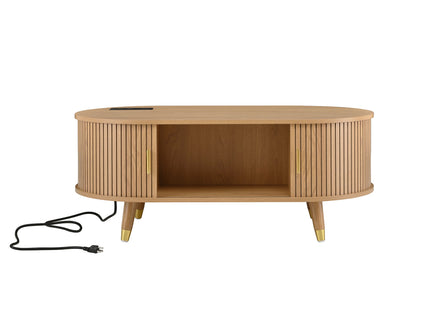 TV Stand & Coffee Table Set With Charging Station