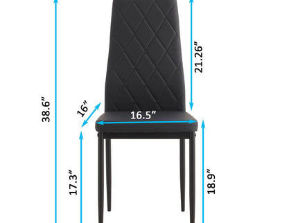 Modern Dining Chair With Diamond Design