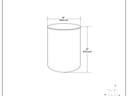 Curtis - Ombre Metal Cylinder Accent Table
