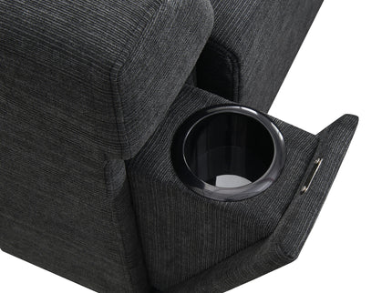 U Shaped Sectional Sofa 6 Seat Couch Set With Oversized Ottoman, Hidden Armrest Storage And Cup Holders USB Charging Ports Wide Seat Sofa