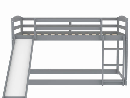 Durable Bunk Bed With Convertible Slide And Ladder