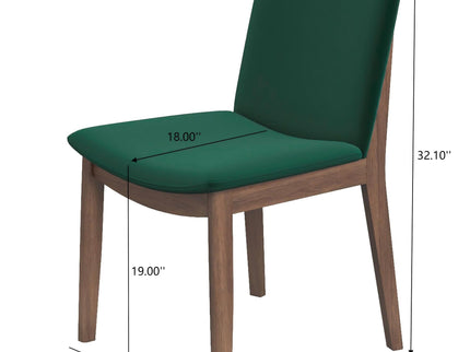 Laura - Mid-Century Modern Solid Wood Dining Chair (Set of 2)