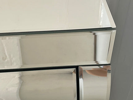 Console Table With 2 Drawers For Living Room - Silver