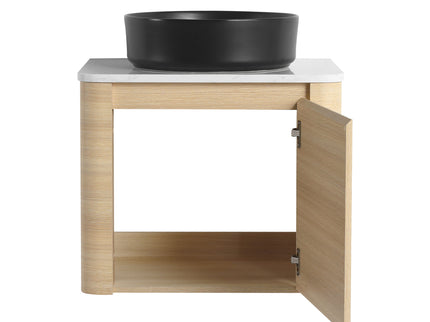 Mounted Bathroom Vanity With Art Sink & 2 Soft Close Doors