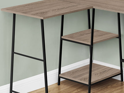 Computer Desk, Home Office, Corner, Storage Shelves, L Shape, Work, Laptop, Contemporary, Modern