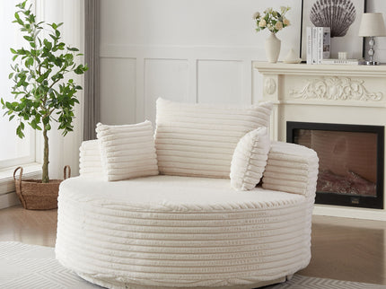 Swivel Chair With 360° Rotation For Living Room