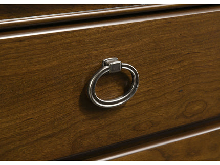 Leonide - 2 Drawer Nightstand With USB Charging And Hidden Storage - Cherry