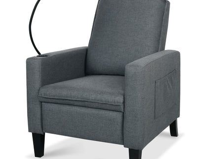 Recliner Chairs For Adults, Adjustable Recliner Sofa With Mobile Phone Holder & Cup Holder, Modern Reclining Chairs Fabric Push Back Recliner Chairs For Living Room, Bedroom