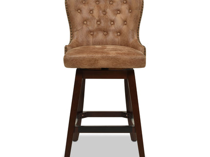 Holmes - Tufted High Back 360 Swivel Counter Height Barstool