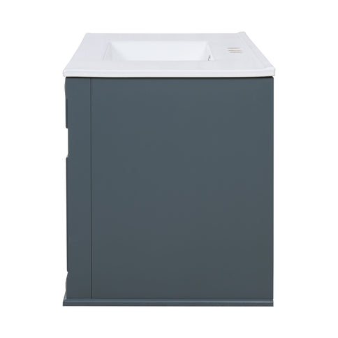 French Simple Style Wall Mounted Bathroom Cabinet With Sink