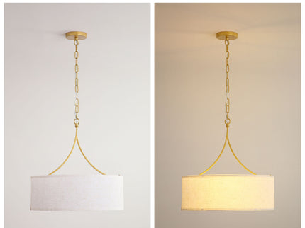 3 Light Drum Pendant Light