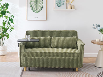 Pull Out Sofa With Movable Tabletop And USB Ports