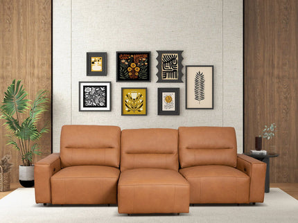 Grant - Triple Power Convertible Sofa - Cognac