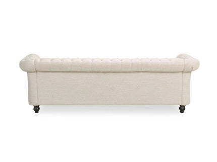 Chesterfield Style 3 Seater Sofa With Deep Button Tufting