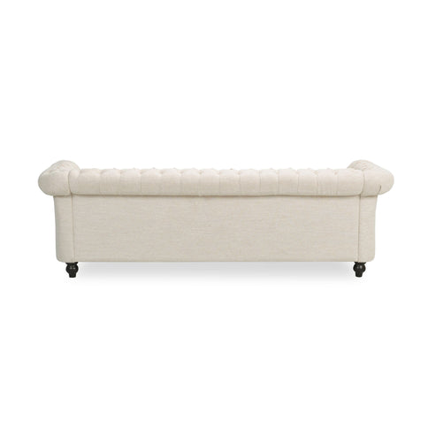 Chesterfield Style 3 Seater Sofa With Deep Button Tufting