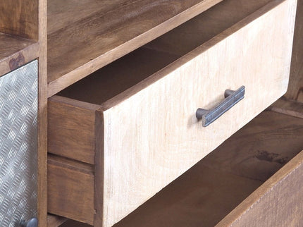 Rustic 2 Drawer Kitchen Island - Multi