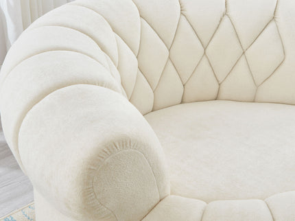 Round Swivel Accent Chair With Rotation