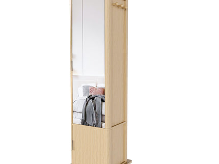 360° Rotating Makeup Cabinet With Full Length Mirror