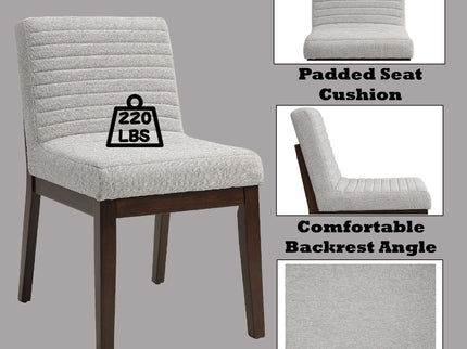 Edwyn - Linen Side Chair (Set of 2) - Gray