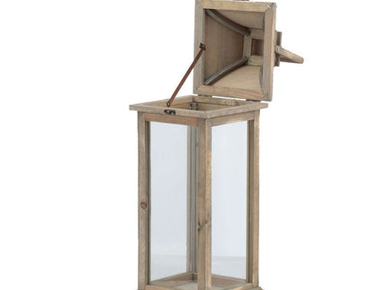 Candle Lantern Decorative, Hurricane Lantern Holder Decor For Indoor Outdoor, Home Garden Wedding - Ivory