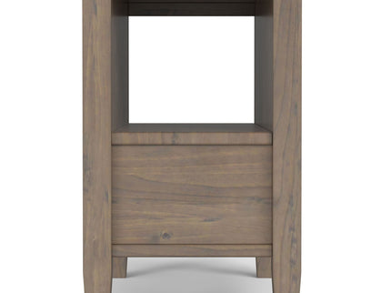 Ela - Narrow End Table - Brown