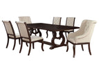Dark Brown / 7 Pc. Table, 6 Chairs