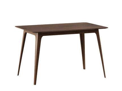 5 Piece Dining Set With 1 Table And 4 Upholstered Chairs - Brown / Walnut