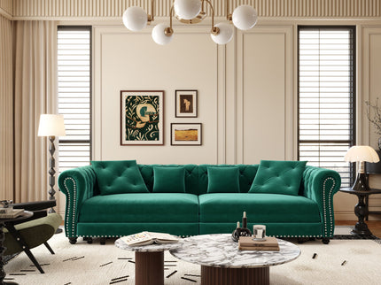 3 In 1 Convertible Sleeper Sofa Bed With Movable Ottoman