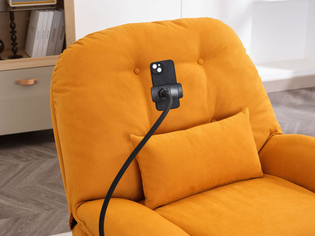 Power Recliner Swivel Glider USB Charger With tooth Music Player, Sleep, Working, Game And Leisure
