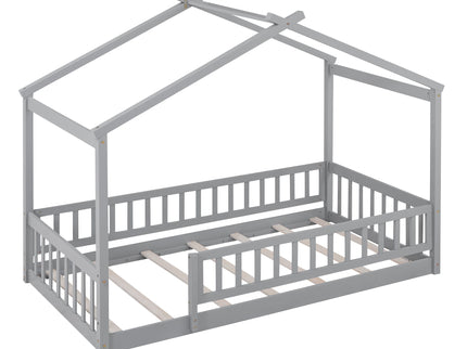 Bed House Bed Frame With Fence