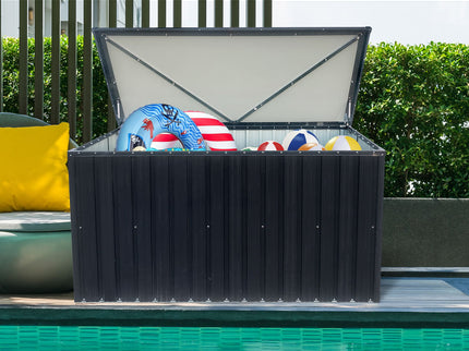 Out Door Metal Storage Box Store Medium - Black