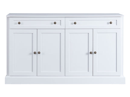 Kitchen Sideboard Storage Buffet Cabinet With 2 Drawers & 4 Doors Adjustable Shelves For Dining Room, Living Room