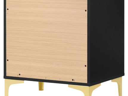 2 Drawer Rectangular Nightstand - Black