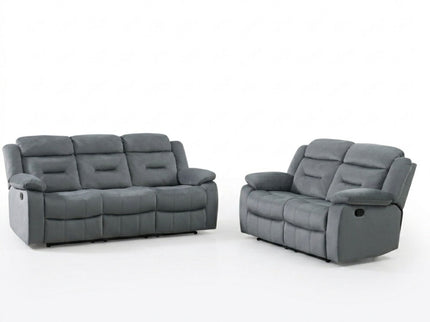 Contemporary Living Room Set With Pillow Arms And Headrest Support