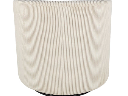 Swivel Accent Chair With U Backrest, Plush Cushion Living Room Furniture