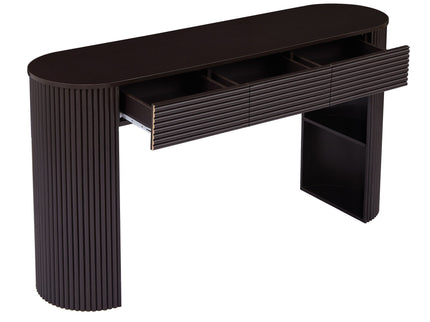 Retro Console Table With Storage, 3 Drawers