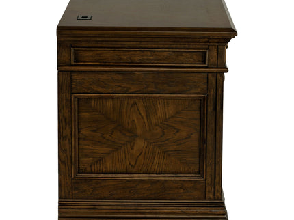 Stigham - 5 Drawer Credenza Office Desk - Oak