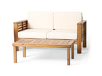 Beige / 2 Pc. Sofa, Table