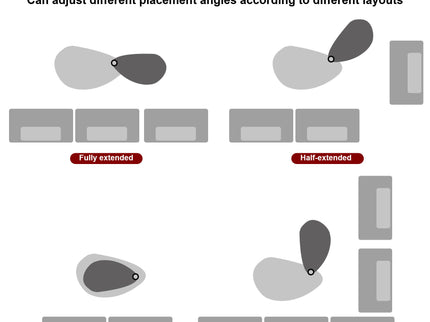 360 Degree Rotatable Coffee Table With Solid Legs