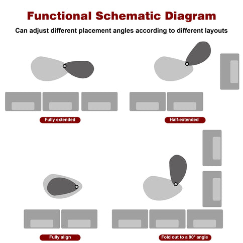 360 Degree Rotatable Coffee Table With Solid Legs