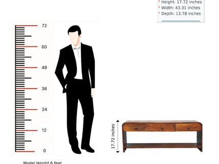 Aspen - Slim Media Unit - Dark Brown