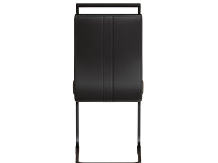 Modern Dining Chairs With High Back Upholstered Design Metal Legs