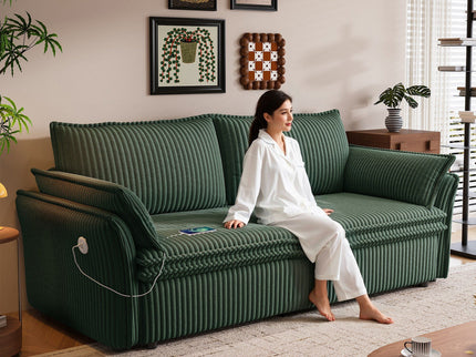 2 In 1 Convertible Sofa Bed, Multi Functional Living Room Furniture
