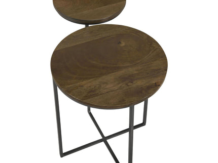 2 Tier Accent Table - Brown
