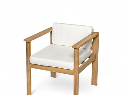 Rustic Patio Dining Set For 6 With Removable Cushions