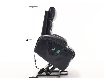 Cozy Electric Power Lift Recliner Chair Sofa For Elderly With Vibration Massage And Lumbar Heat