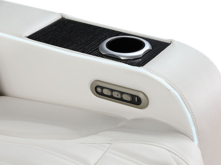Electra - Power Reclining Loveseat With Power Headrests, Console, Speakers, Massage, LED Lighting And USB Control