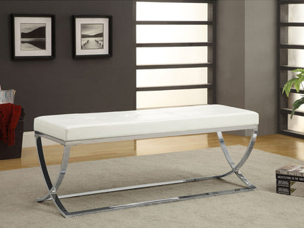 Bastien - Accent Bench - White